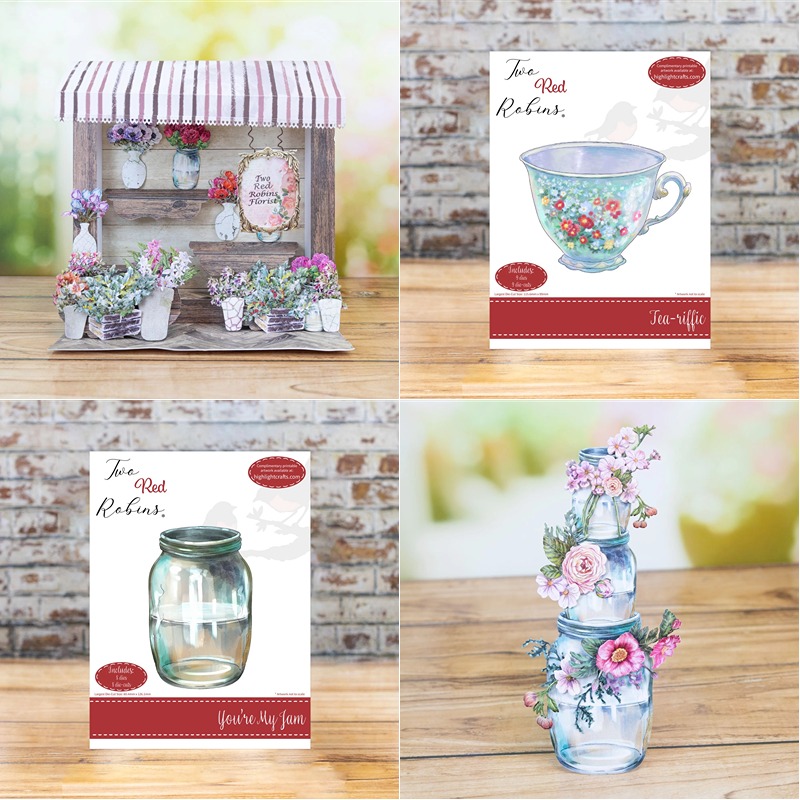 Craft Knife Set - Cerise Bloom Die Set Craft Metal