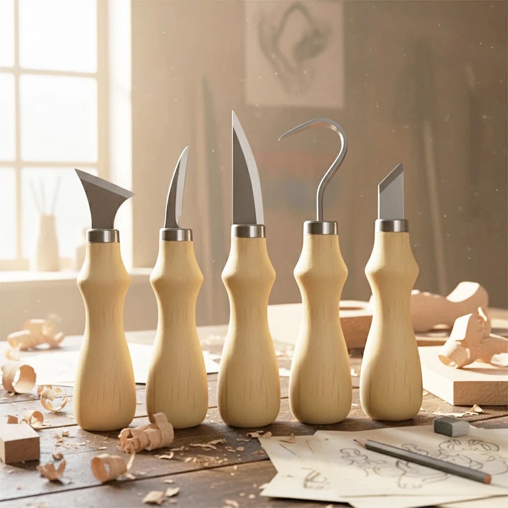 5Pcs Wood Carving Tools Set,Cu - огляд і ціна Craft Knife Set
