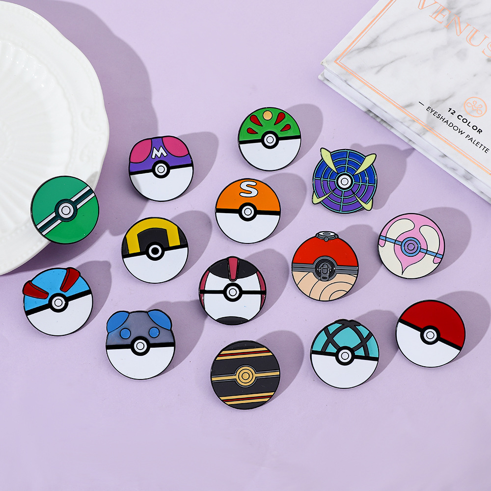 Anime Ball Cartoon Enamel Pins - огляд і ціна Pokeball Cosplay Prop