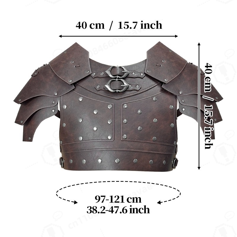Medieval Studded Shoulder Ches - огляд і ціна Prop For Cosplay
