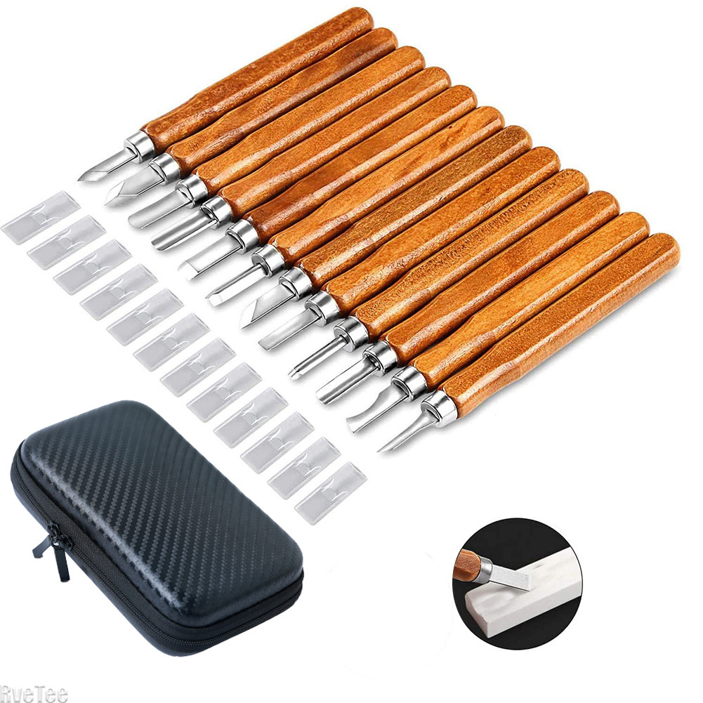 12Pcs SK2 Woodworking Carving  - огляд і ціна Craft Knife Set